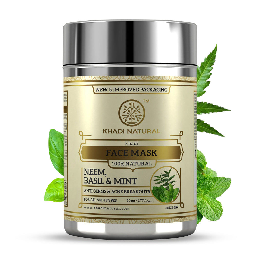 Khadi Natural Neem Basil Mint Face Mask 50 g