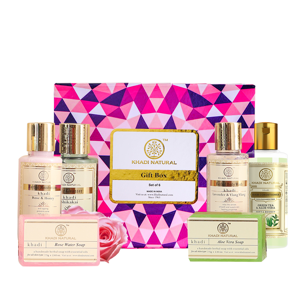 Khadi Natural Gift Box (Set Of 6) (BUY2GET2)