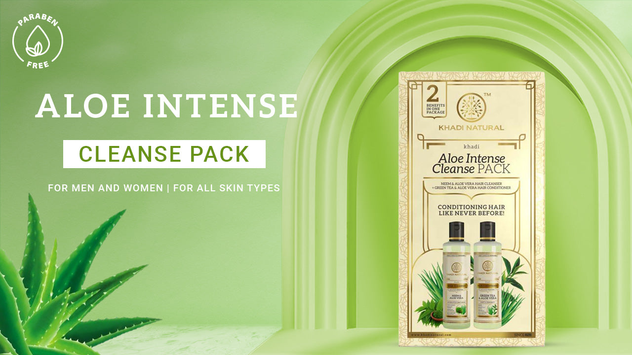 Khadi Natural Aloe Intense Cleanse Pack - 420 ml