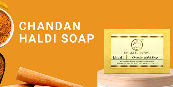 Khadi Natural Herbal Chandan Haldi Soap 125gm