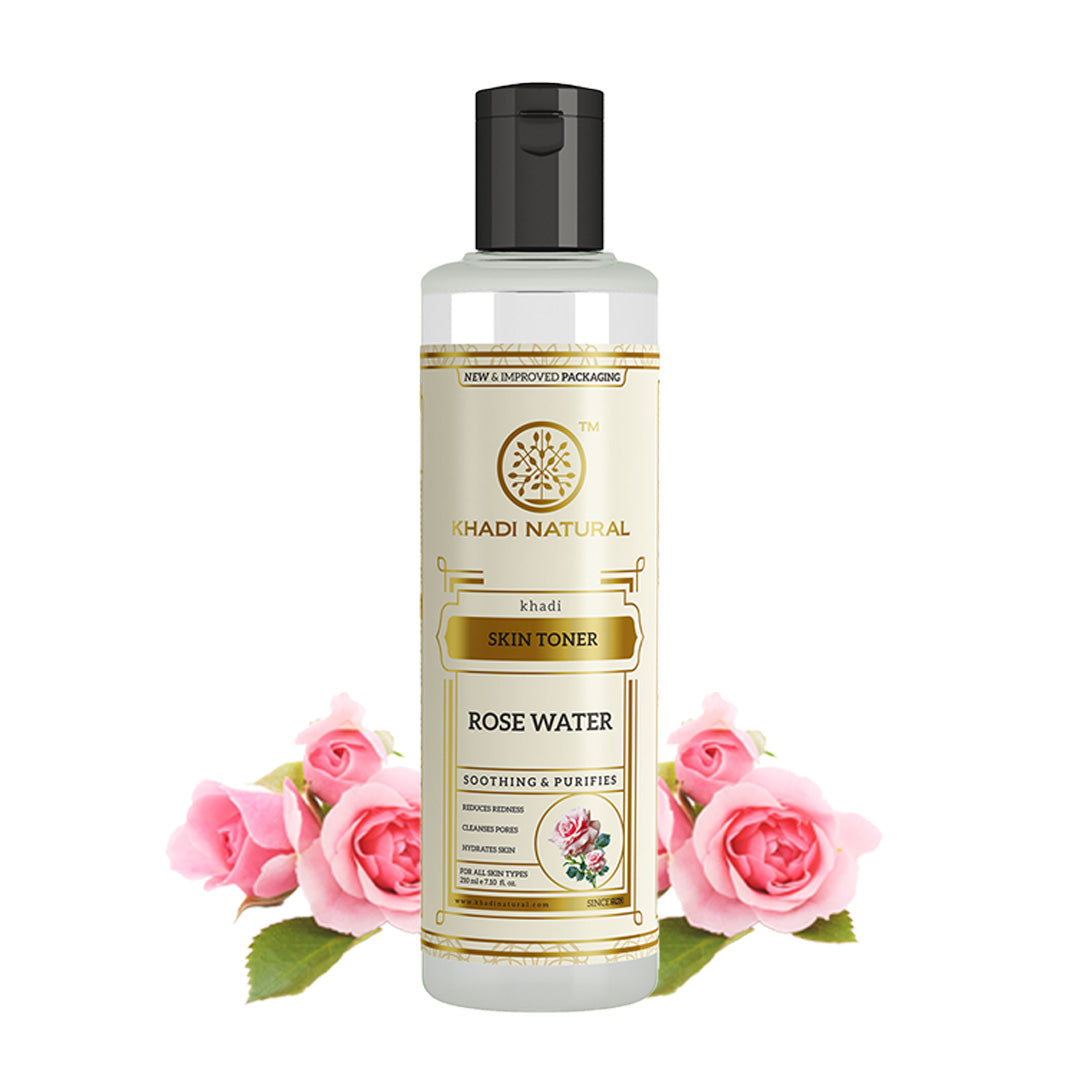 Khadi Natural Pure Rose Water Skin Toner 210 ml (5 Products @ 999)