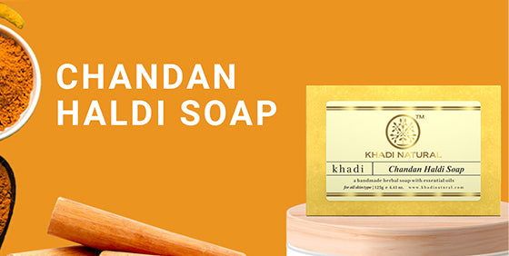 Khadi Natural Chandan Haldi Soap Value Pack of 5