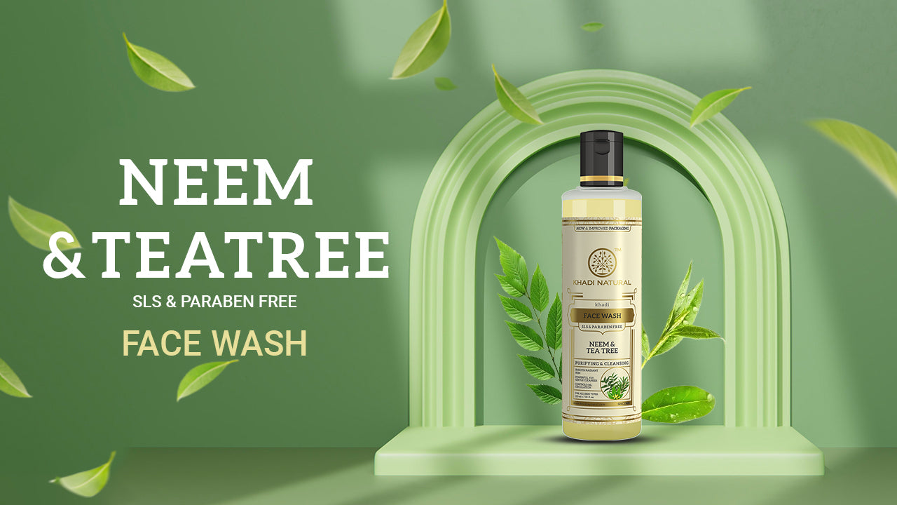 Khadi Natural Neem & Teatree Face Wash- Sls & Paraben Free-210 ml