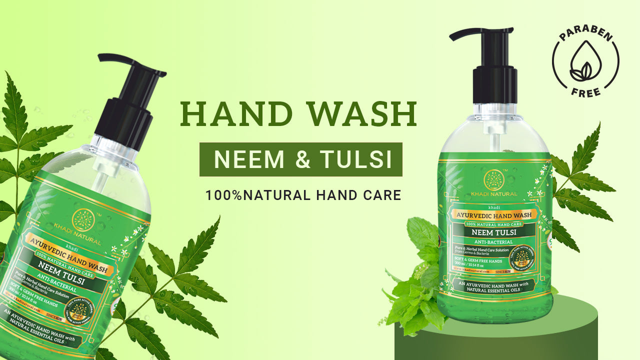 Khadi Natural Anti-Bacterial Neem Tulsi Handwash-300 ml