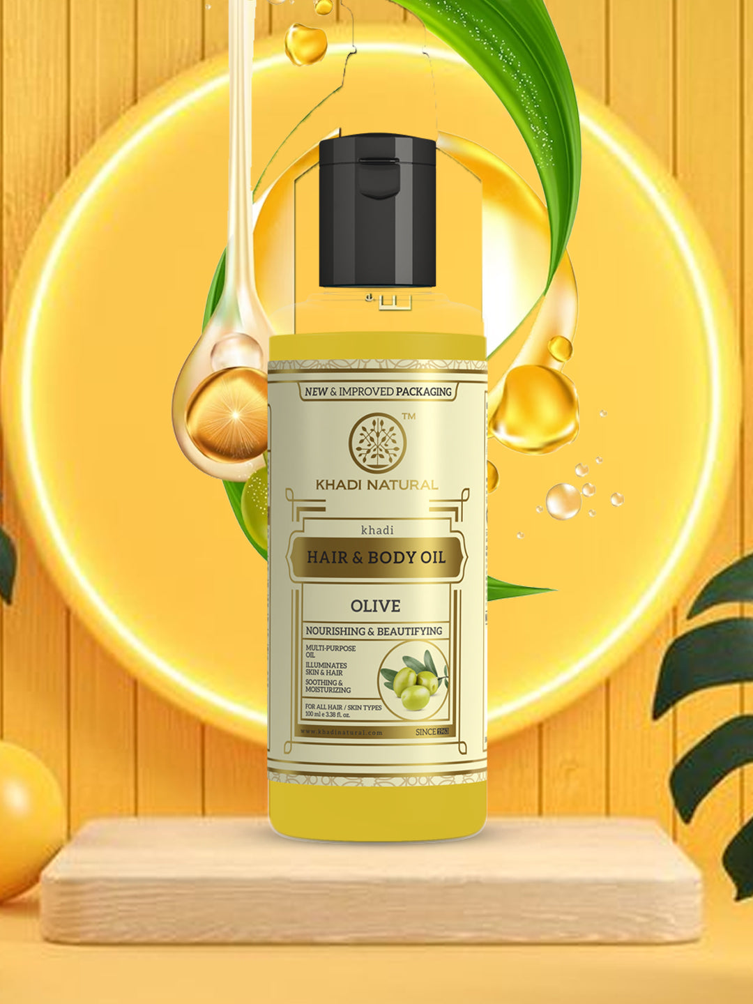 Khadi Natural Olive Oil 100 ml (Buy 3 Products & Get Rs.300 Off)