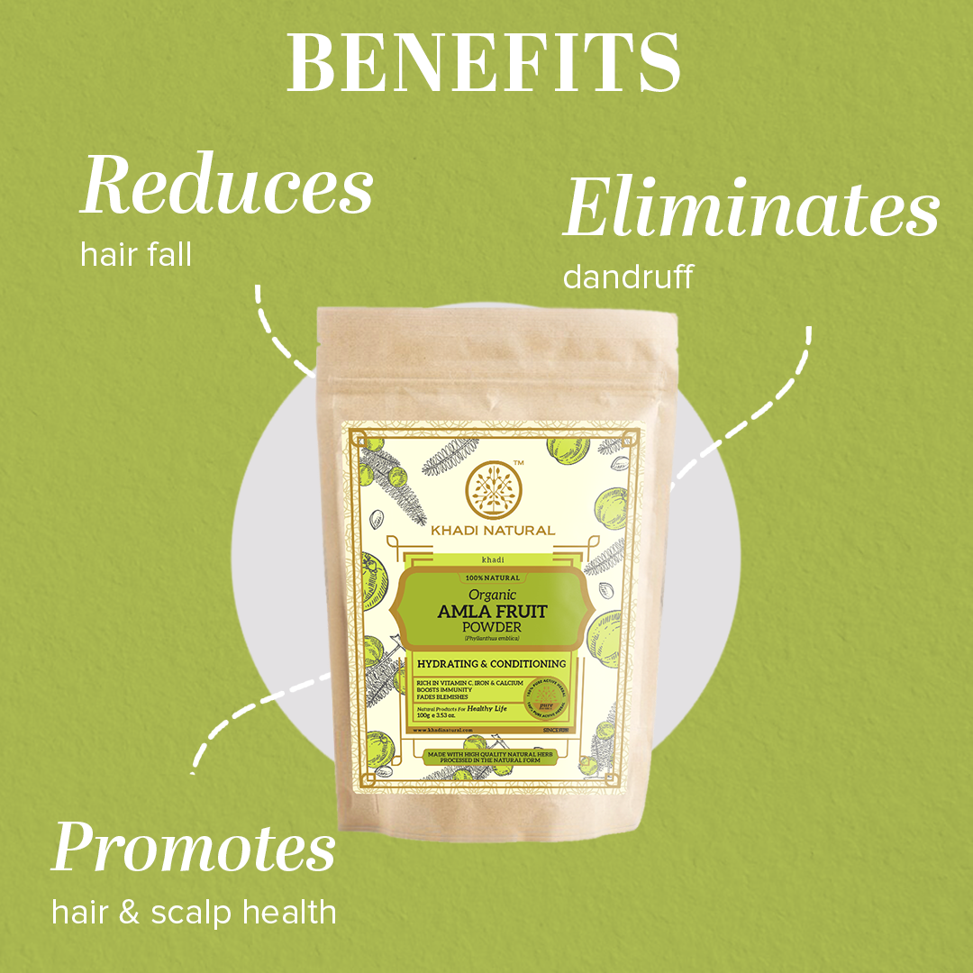 Organic Amla Fruit Powder - 100% Natural-100 g (3 PRODUCTS AT RS.399)