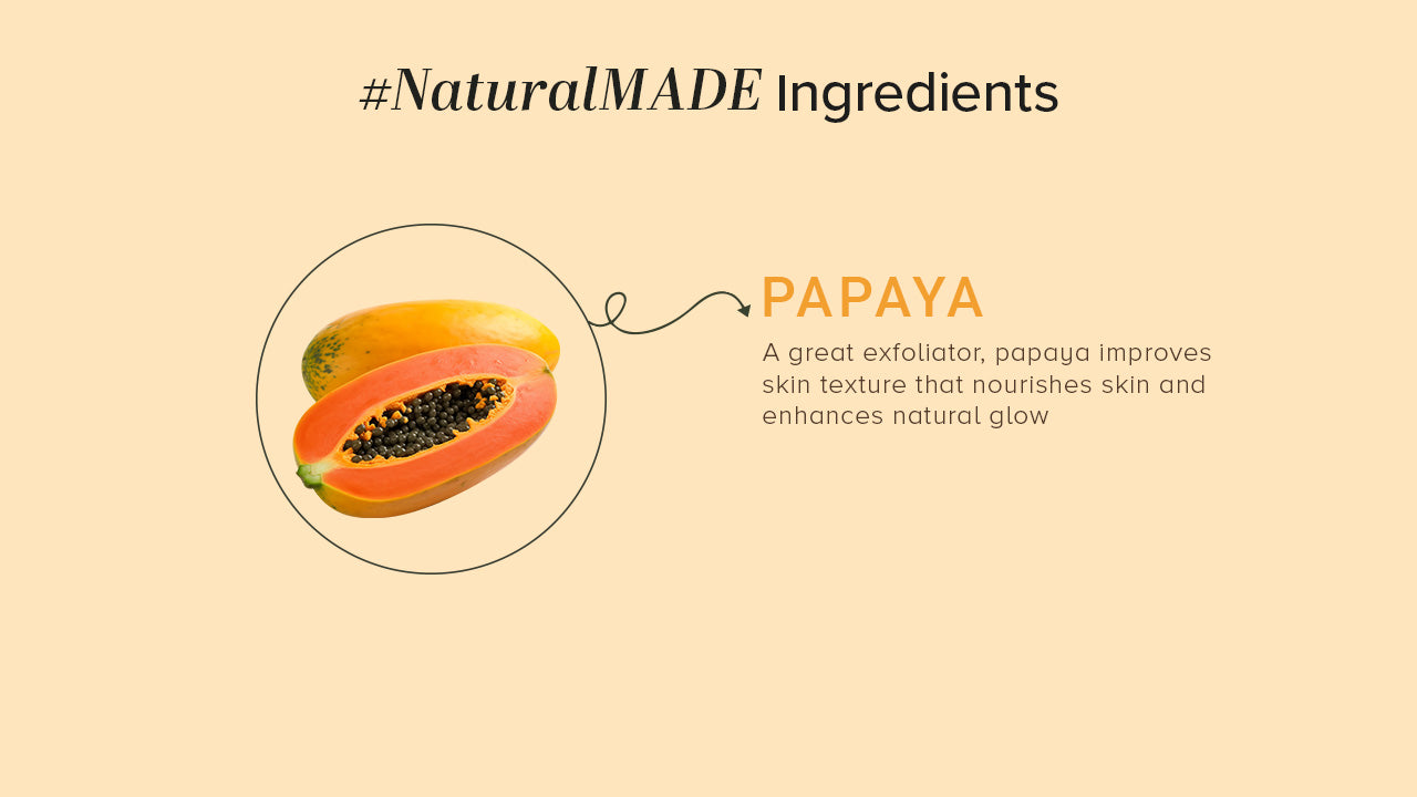 Khadi Natural Papaya Face Wash Sls & Paraben Free-100 g