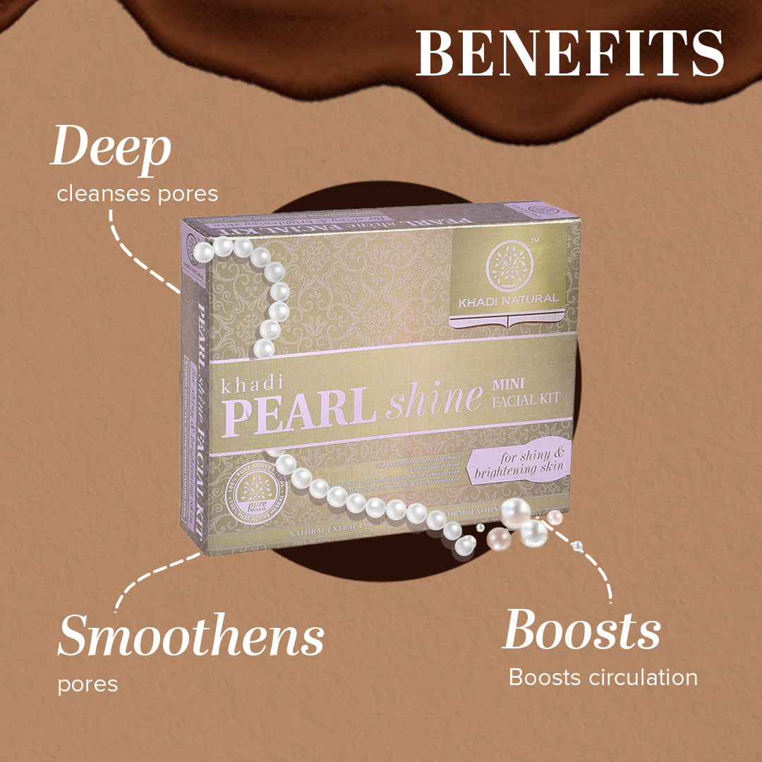 Khadi Natural Pearl Shine Mini Facial Kit (Buy 5 Products & Get Rs.500 Off)