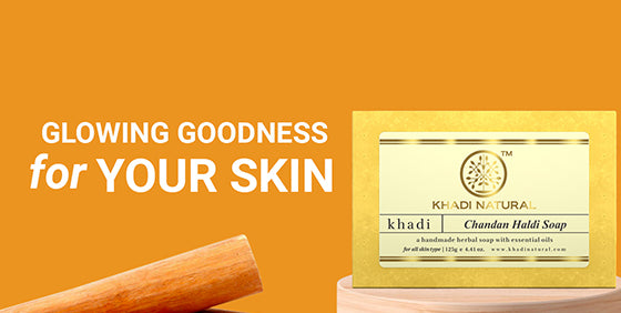 Khadi Natural Chandan Haldi Soap Value Pack of 5