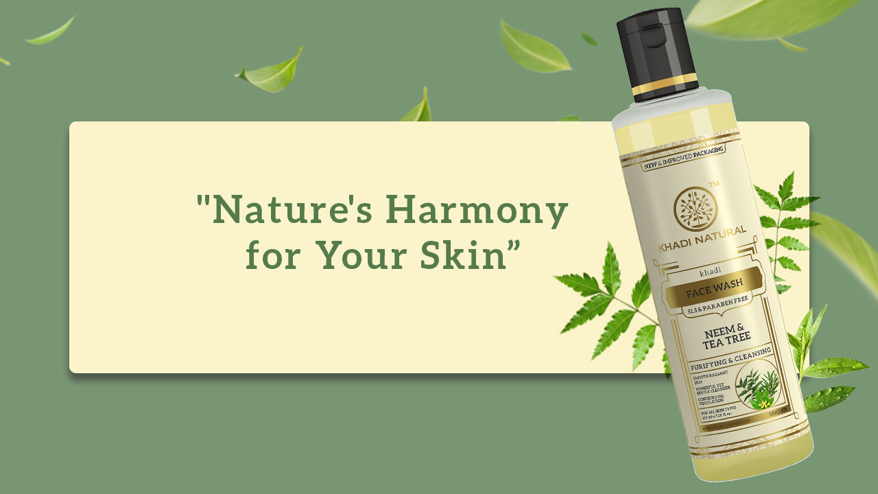 Khadi Natural Neem & Teatree Face Wash- Sls & Paraben Free-210 ml