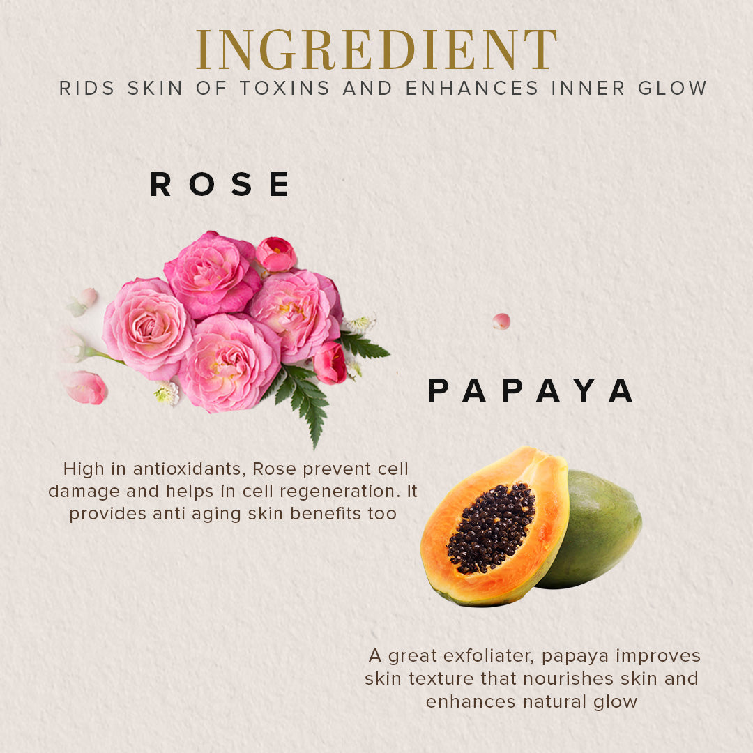 Khadi Natural Rose & Papaya Face Scrub 50 g (Buy 3 Products & Get Rs.300 Off)