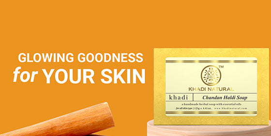 Khadi Natural Chandan Haldi Soap Value Pack of 5 (Buy 7 Products & Get Rs.700 Off)