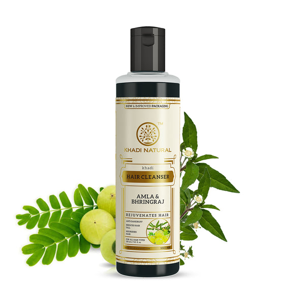 Khadi Natural Amla & Bhringraj Cleanser | Buy Khadi Natural Shampoo And Conditioner online