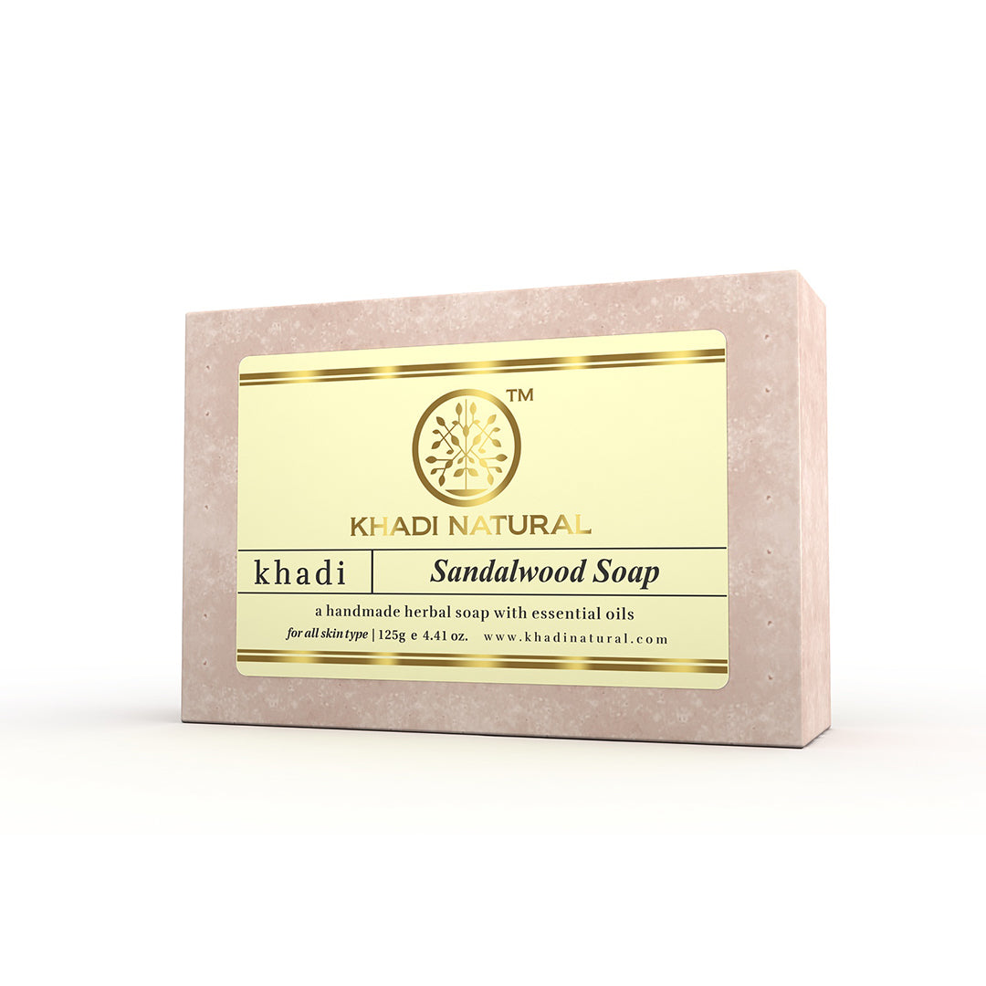 Khadi Natural Herbal Sandalwood Soap 125g (Pack Of 3)