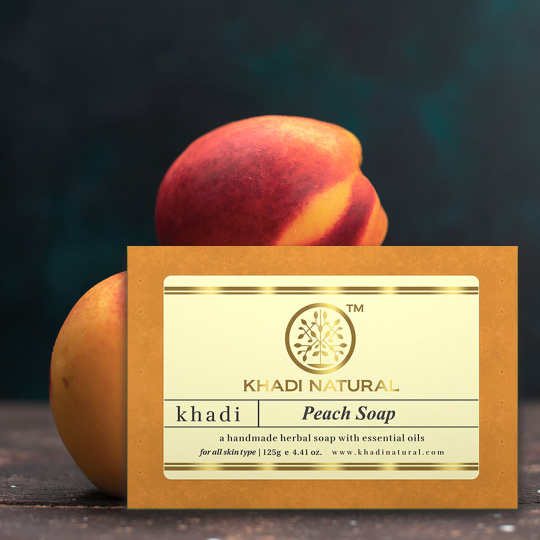 Khadi Natural Herbal Peach Soap-125 g