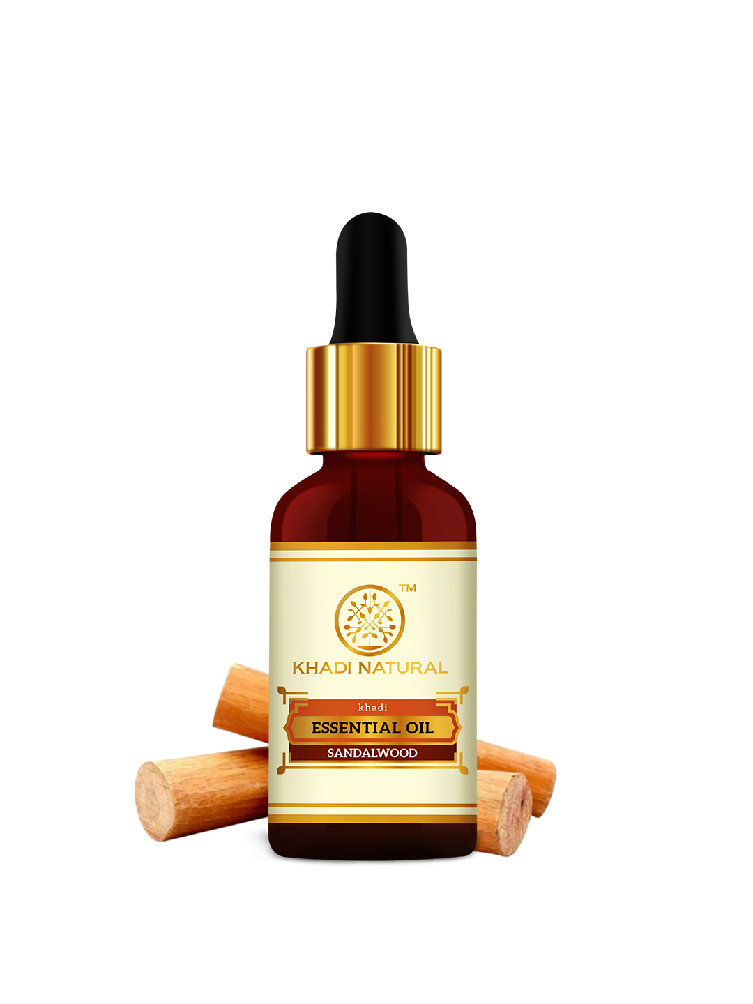 Khadi Natural Sandalwood - Pure Essential Oil - 15 ml