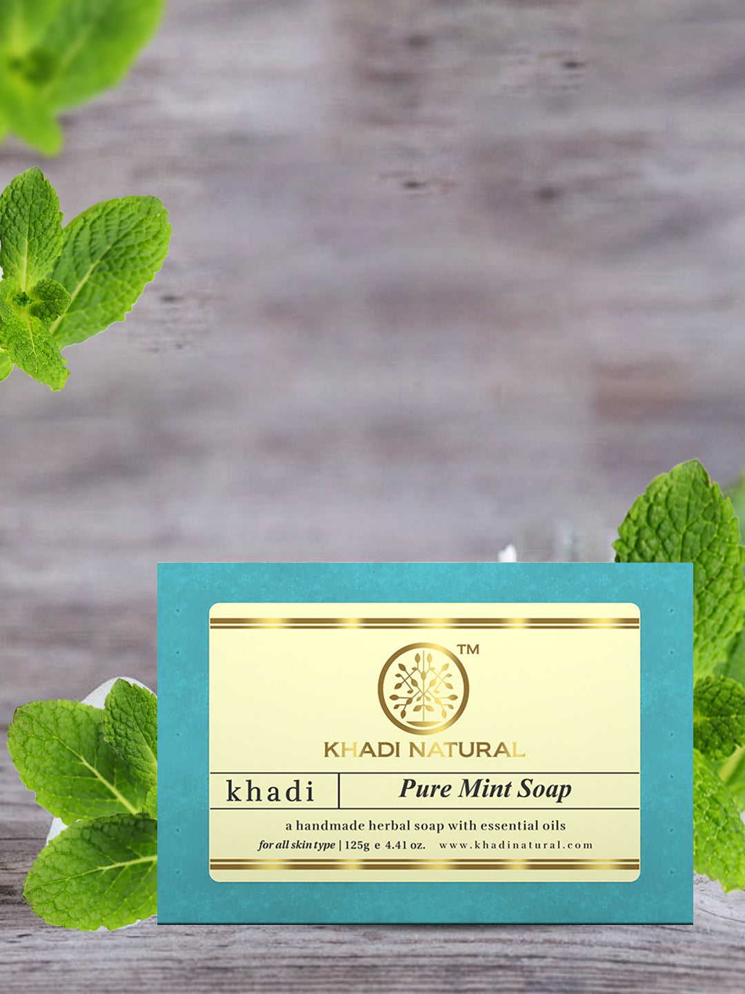 Khadi Natural Pure Mint Soap 125g