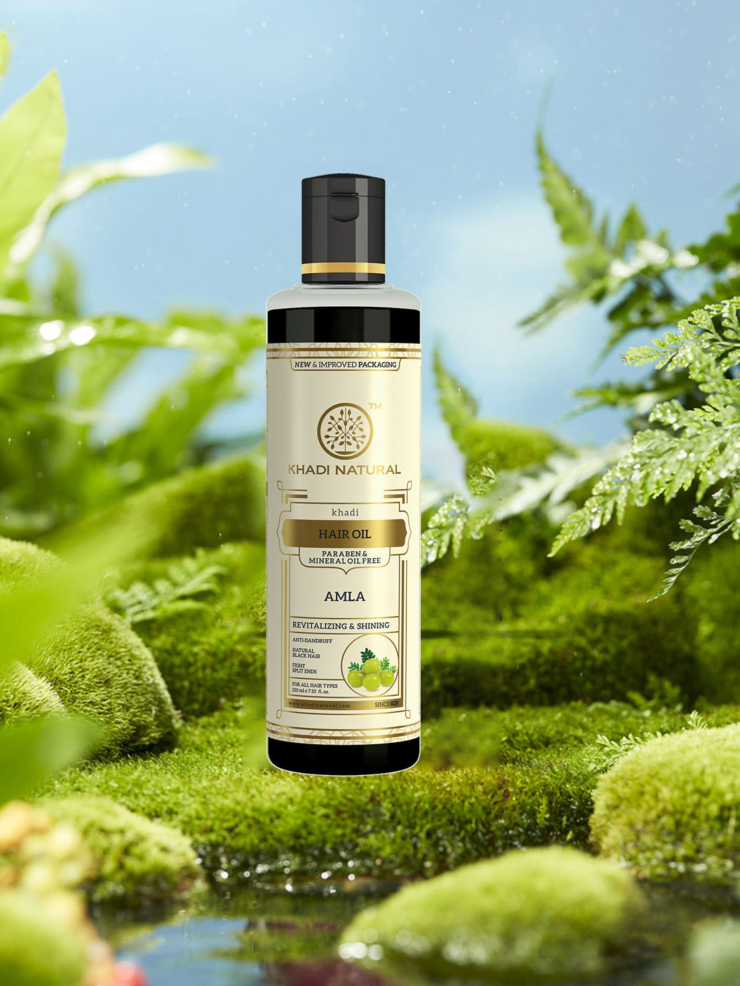 Khadi Natural Pure Amla Hair Oil (Paraben & Mineral Oil Free) - 210 ml