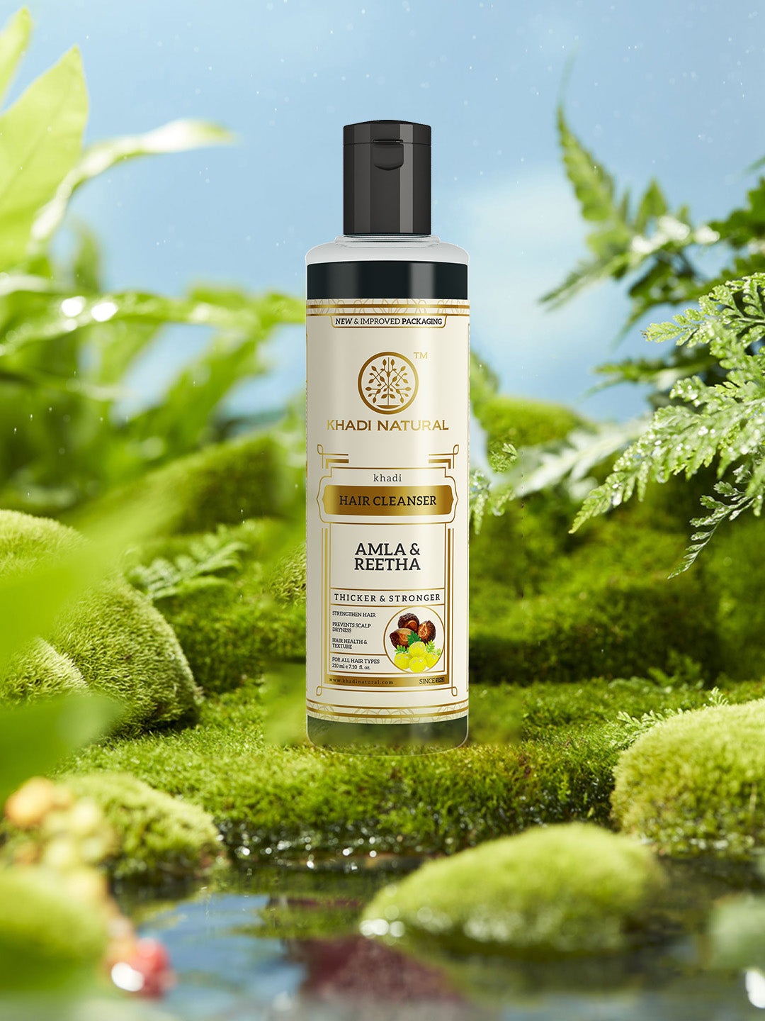 Khadi Natural Herbal Amla & Reetha Hair Cleanser 210 ml (Buy 4 products in Rs.599)