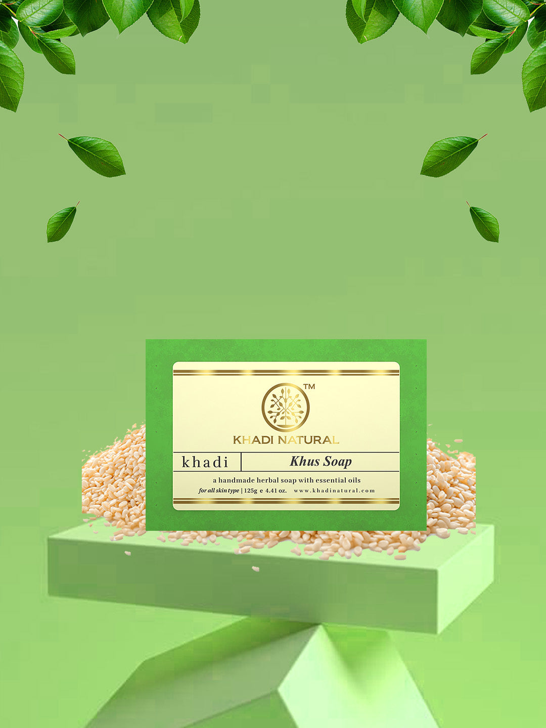 Khadi Natural Herbal Khus Soap