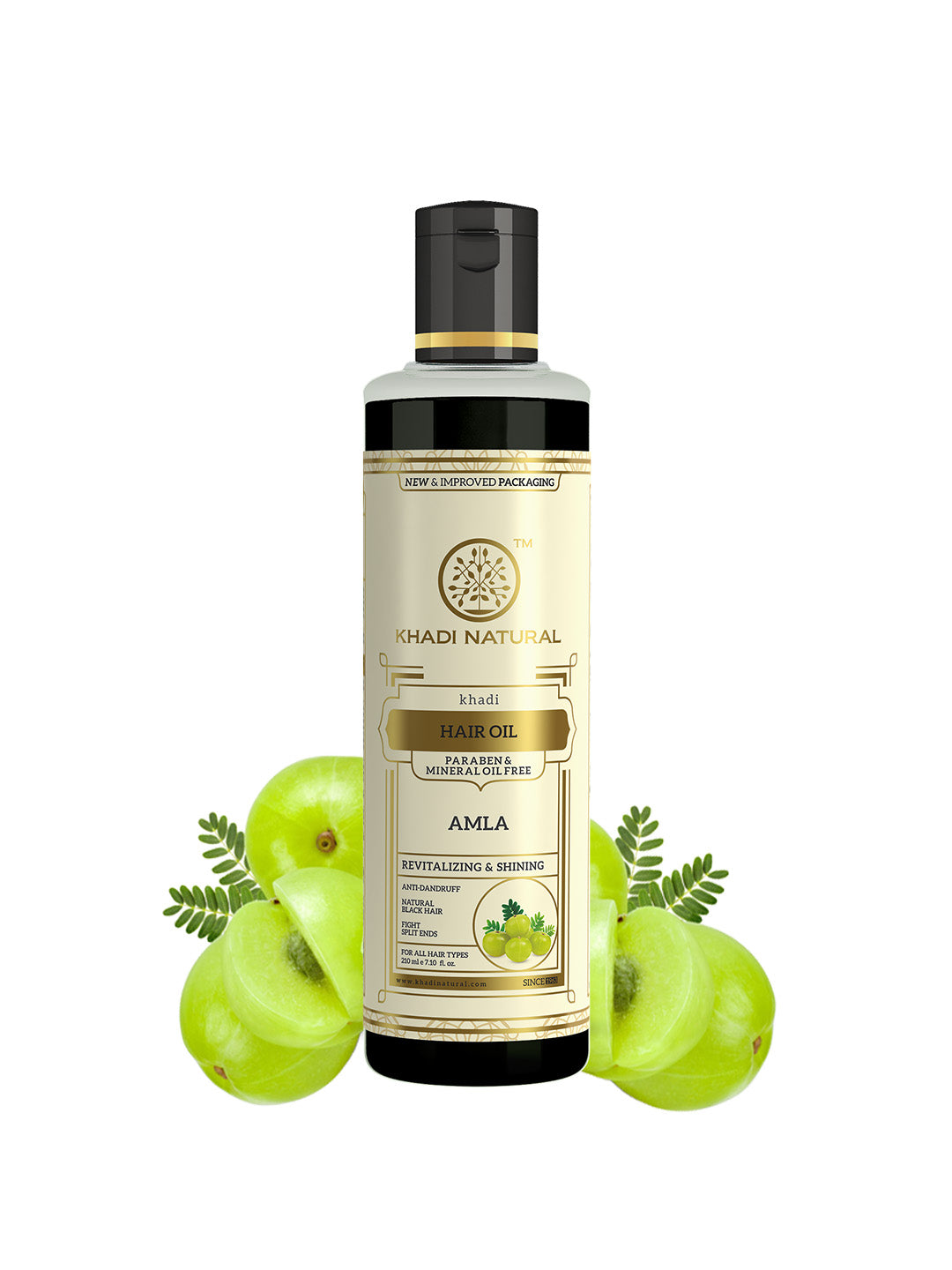 Khadi Natural Pure Amla Hair Oil (Paraben & Mineral Oil Free) - 210 ml