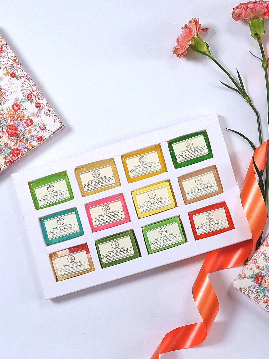 Khadi Natural Handmade Soap Collection ,Pack of 12 (25g Each) (Buy 3 Products & Get Rs.300 Off)