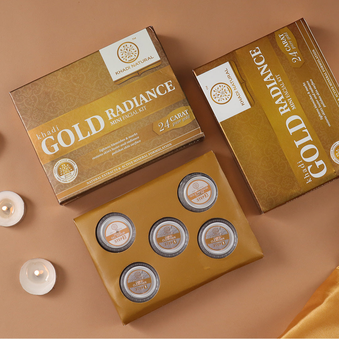 Khadi Natural Gold Radiance Mini Facial Kit (BUY2GET2)