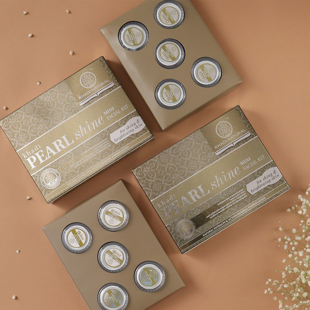 Khadi Natural Pearl Shine Mini Facial Kit (Buy 5 Products & Get Rs.500 Off)