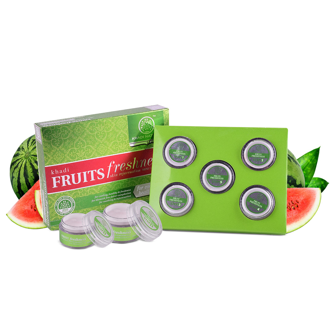 Khadi Natural Fruits Freshness Skin Rejuvenation Mini Facial Kit (BUY2GET2)