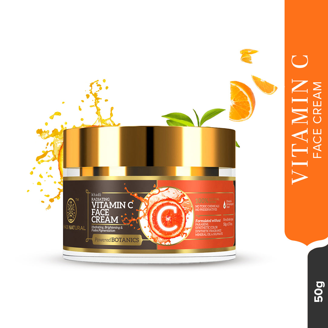 Khadi Natural Vitamin C Face Cream 50gm (Buy 3 Products & Get Rs.300 Off)