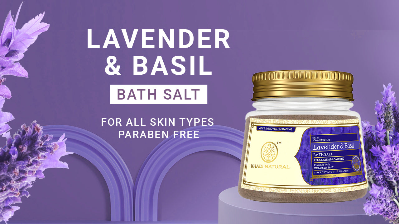 Khadi Natural Lavender & Basil Bath Salt-200 g (BUY2GET2)