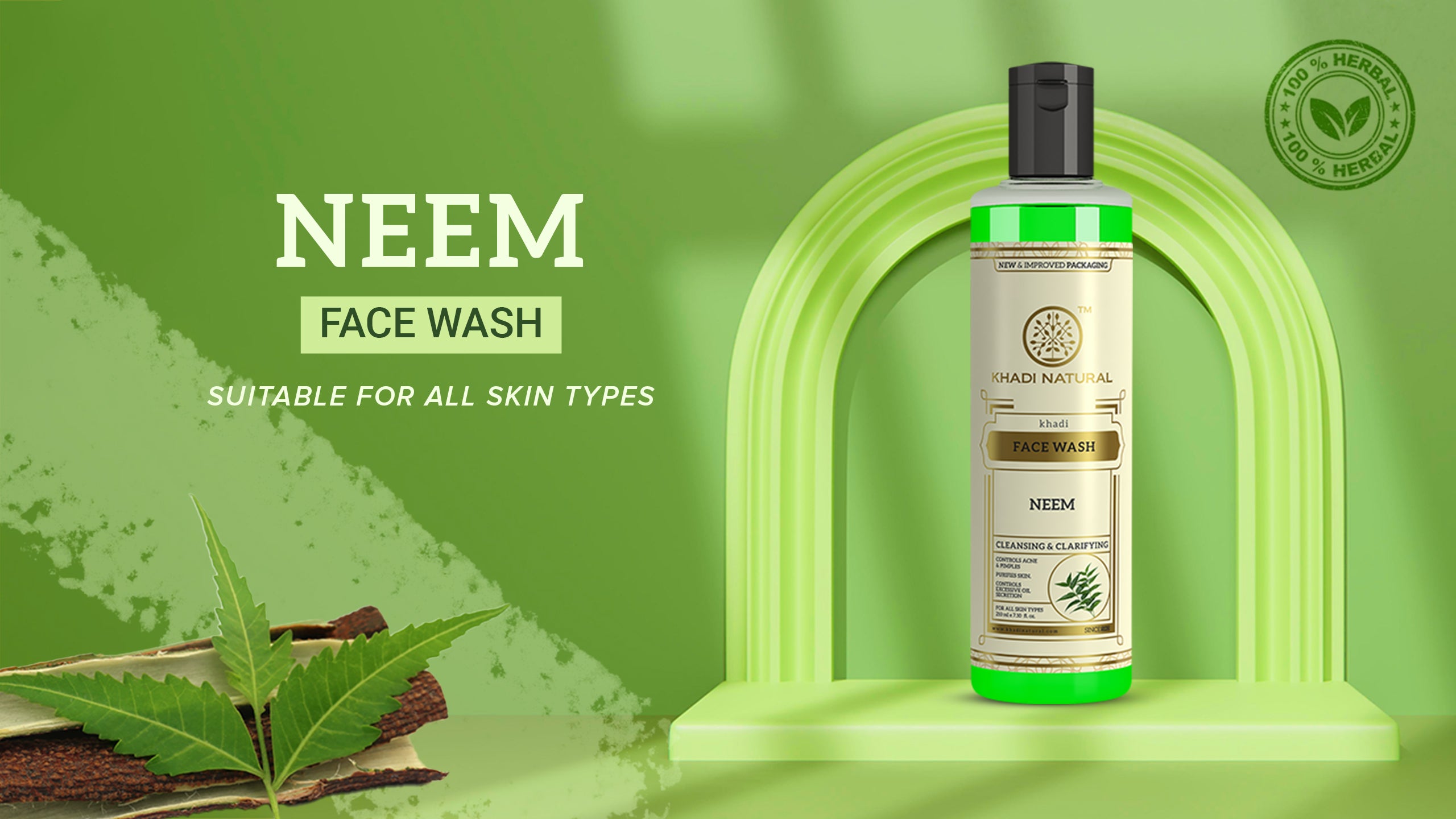 Khadi Natural Neem Face Wash 210 ml