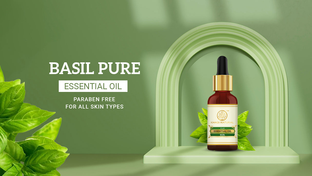 Khadi Natural Basil - Pure Essential Oil - 15 ml