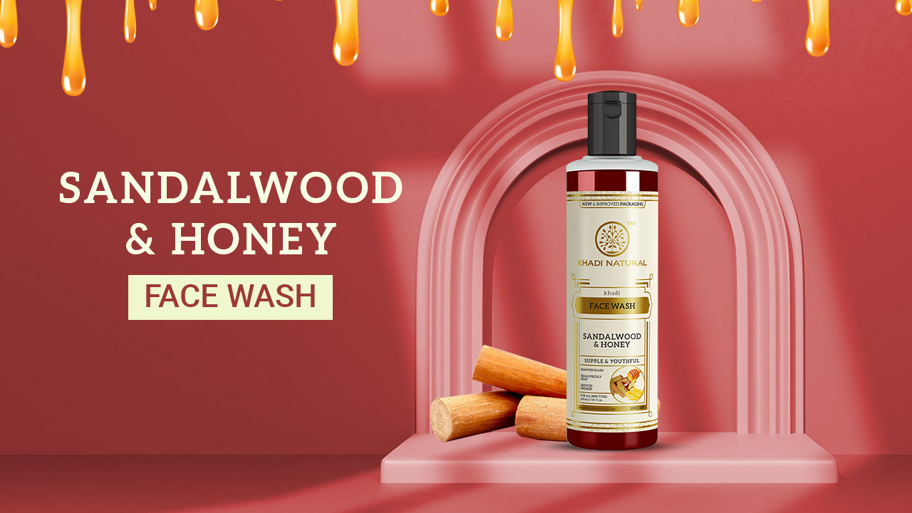 Khadi Natural Sandalwood & Honey Face Wash-210 ml