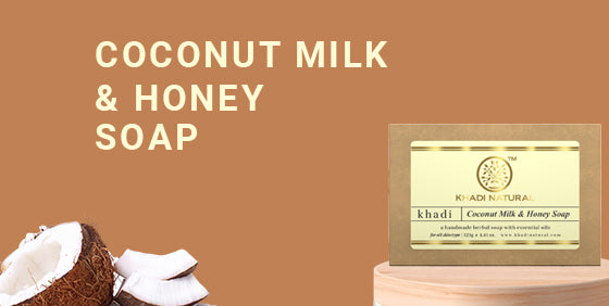 Khadi Natural Coconut Milk & Honey Soap 125g