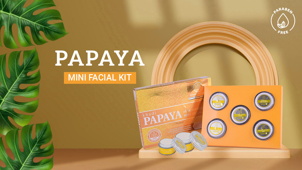 Khadi Natural Papaya Skin Revitalizing Mini Facial Kit