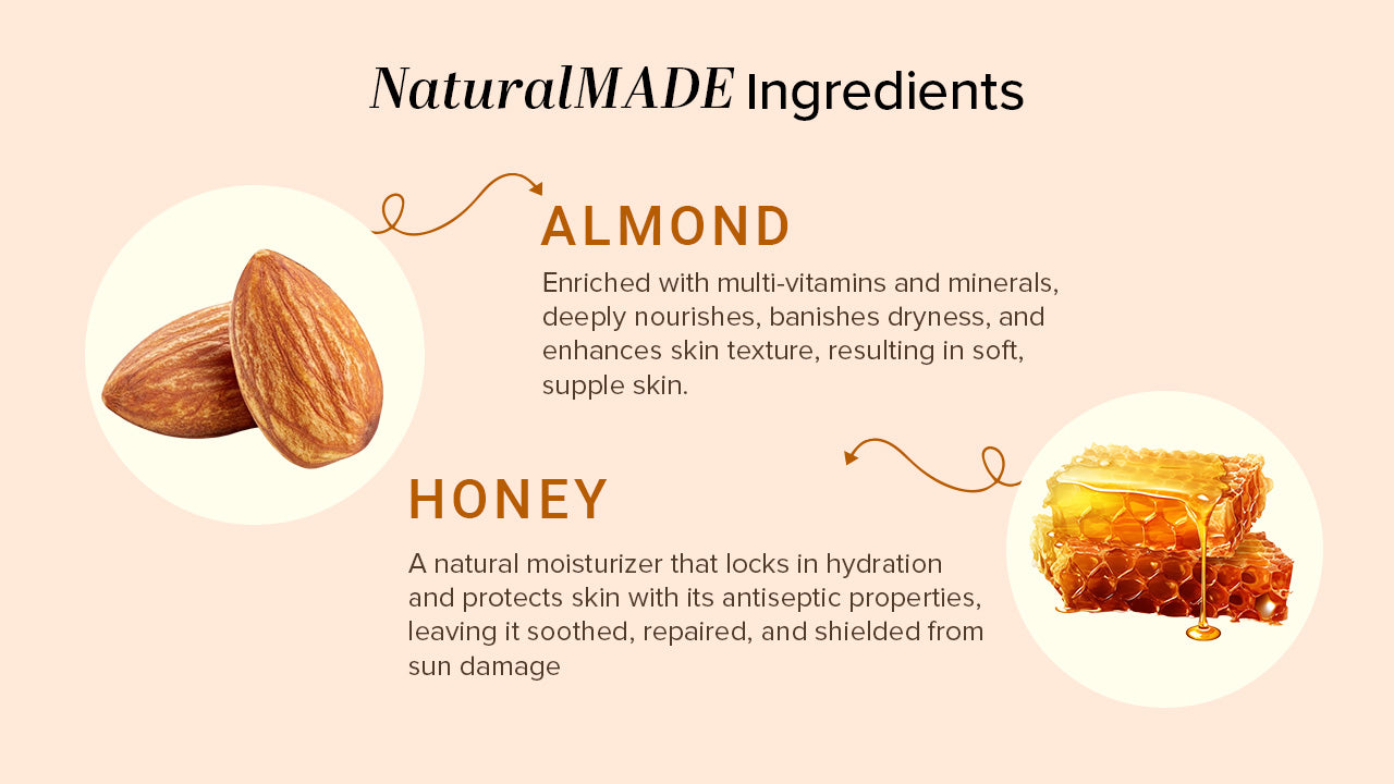 Khadi Natural Almond & Honey Exfoliating Facial Scrub / 100 g (Buy 3 Products & Get Rs.300 Off)