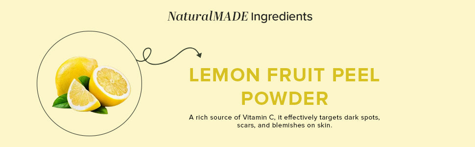 Organic Lemon Fruit Peel Powder - 100% Natural-100 g