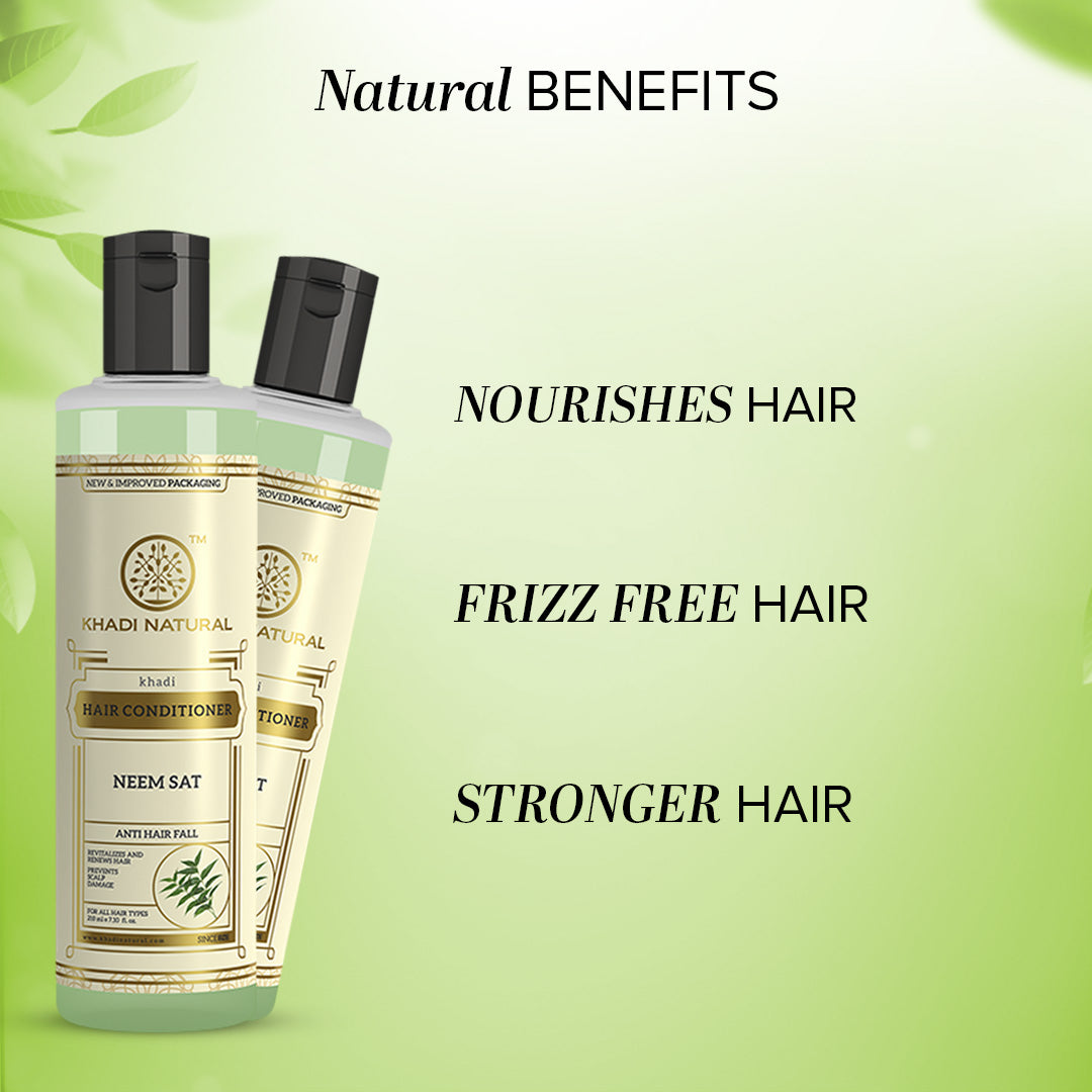 Khadi Natural Neem Sat Hair Conditioner 210ML (BUY1GET1)