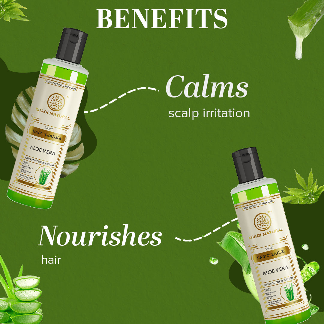 Khadi Natural Aloe Vera Cleanser - Pack of 2 (Buy 3 Products & Get Rs.300 Off)