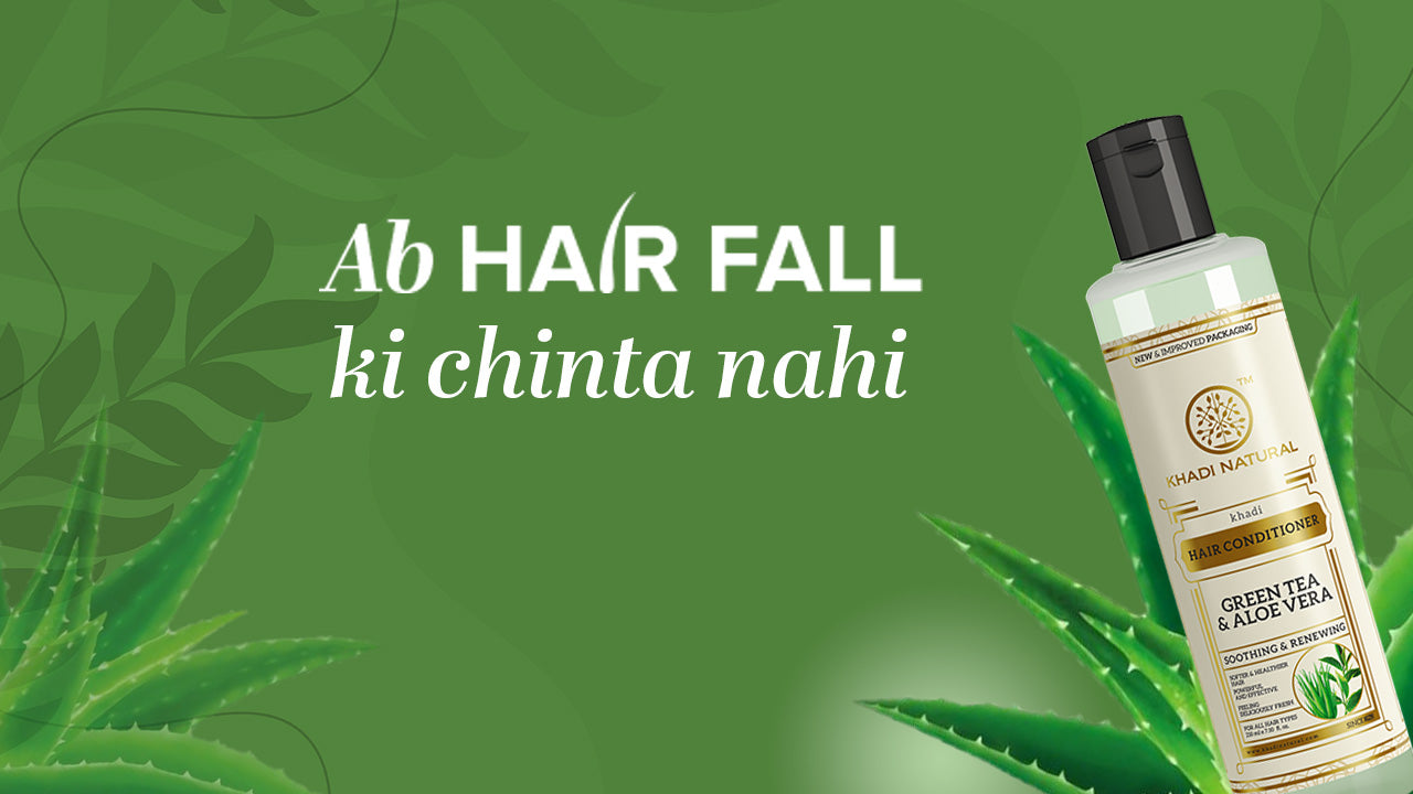 Khadi Natural Herbal Greentea & Aloevera Hair Conditioner (Buy 3 Products & Get Rs.300 Off)