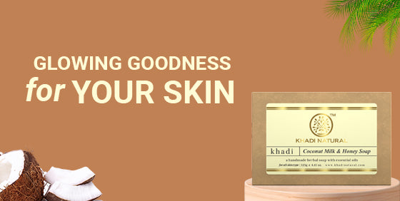 Khadi Natural Herbal Coconut Milk & Honey Soap 125 g (Pack Of 3)