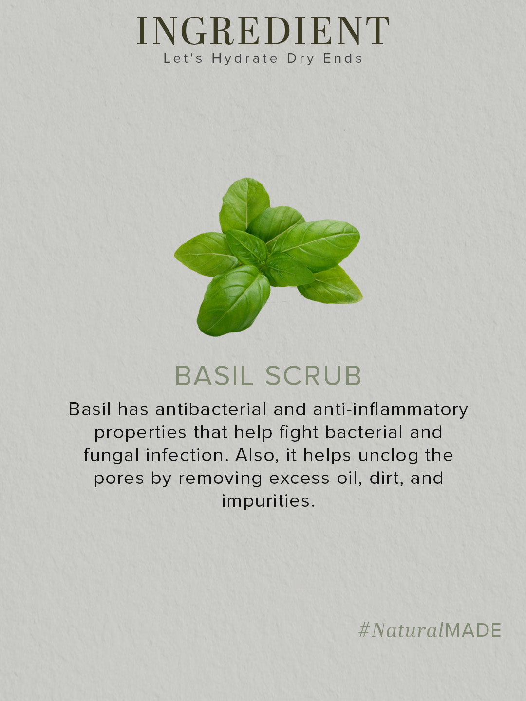 Khadi Natural Herbal Basil Scrub Soap