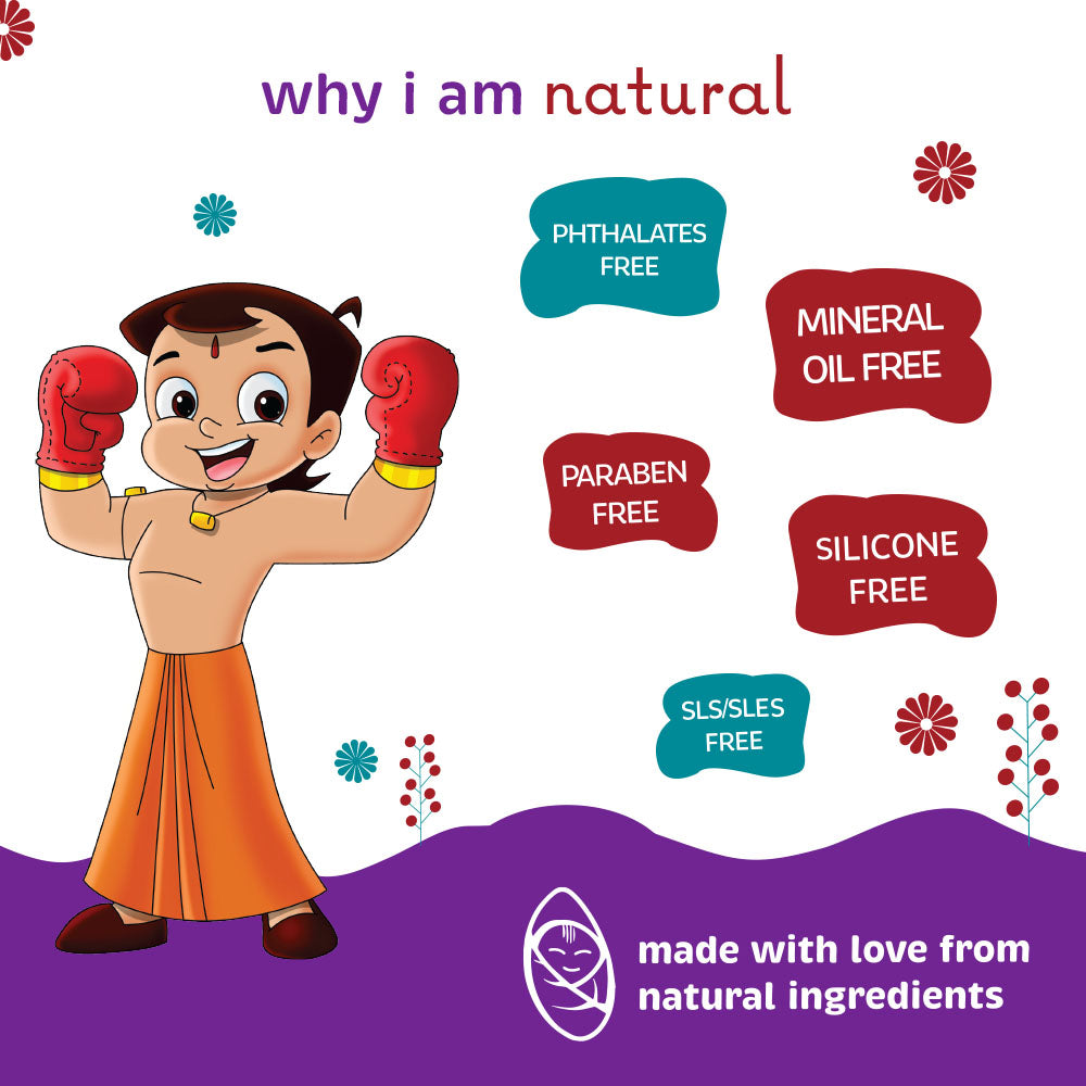 Khadi Natural Chota Bheem Baby Hair Oil With Grapeseed & Olive-150 ml (Buy 3 Products & Get Rs.300 Off)