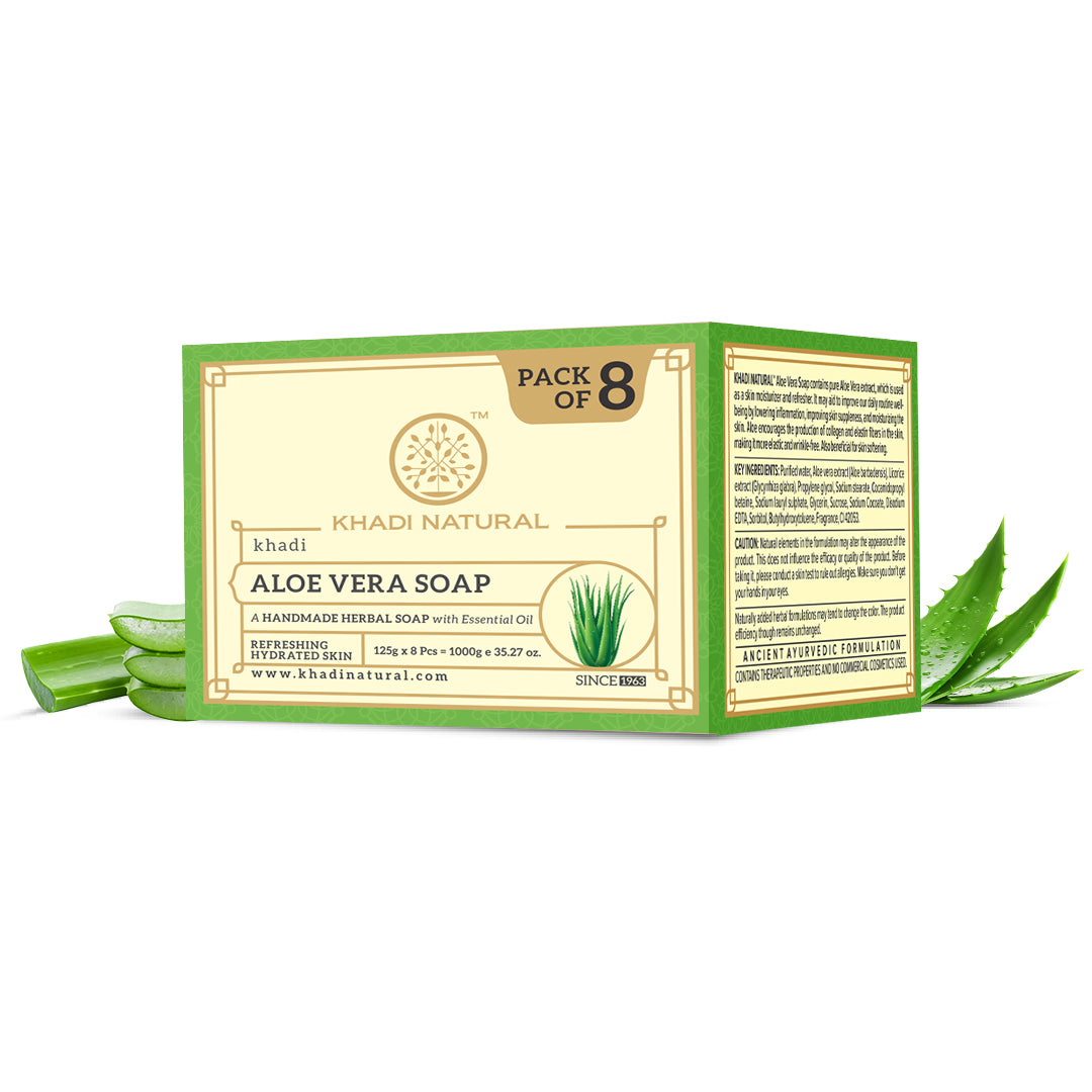 Aloe Vera Soap Value Pack of 8 125 gm